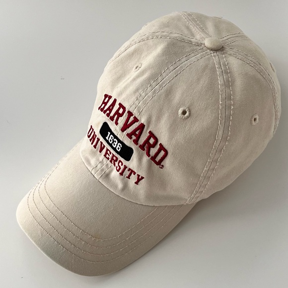 Harvard University Hat Cap Strap Back harvard Coop Adjustable Beige Embroidered - Picture 3 of 16
